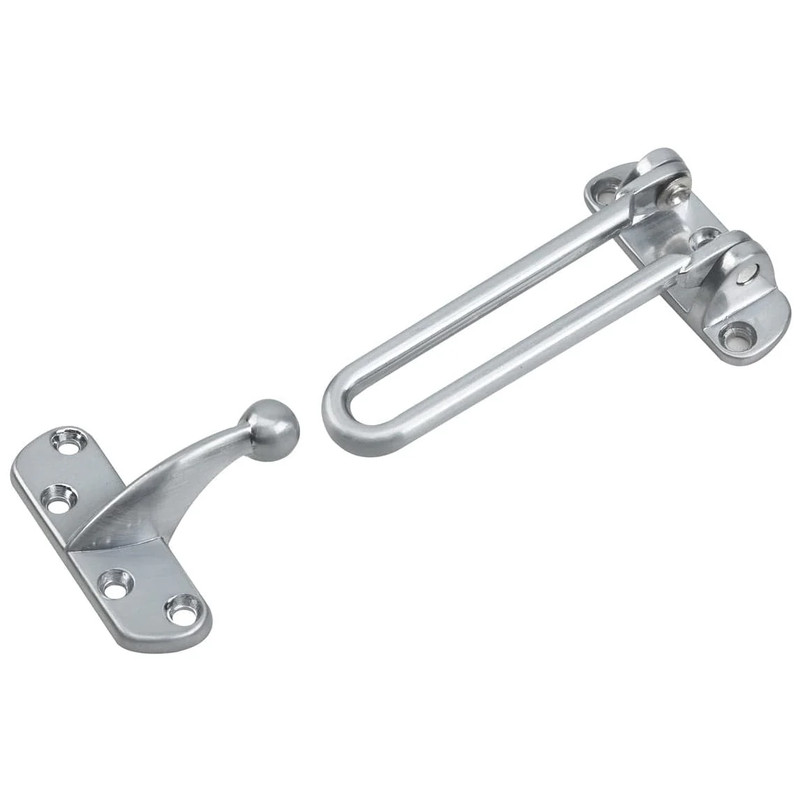 Security Latch Satin Chrome  4 1/16" (104 mm)